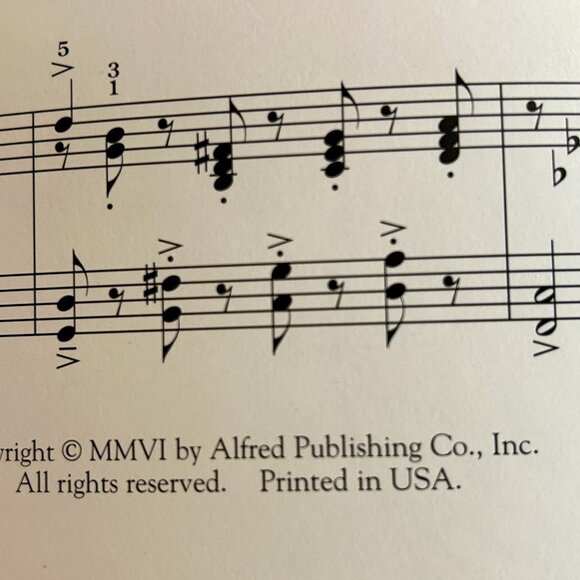 Nevada Riches Suite Late Intermediate Piano Solo Sheet Music 2006 Vandall - Picture 5 of 5
